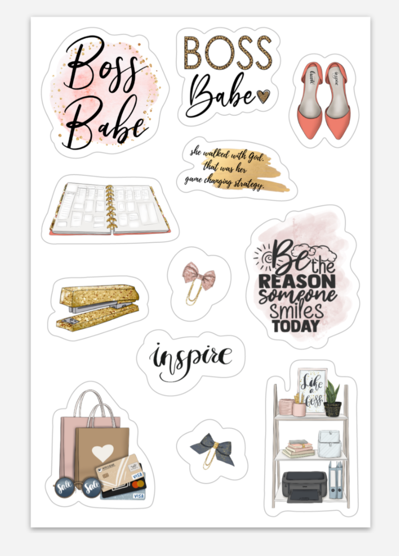 Boss Babe Sticker Sheet