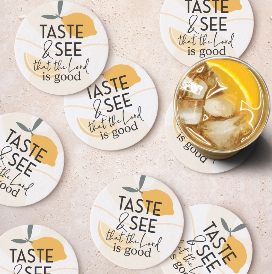 Paper Coaster Set - Taste and See