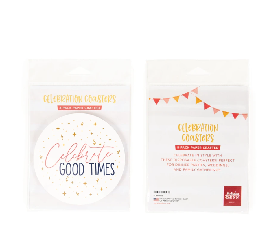 Paper Coaster Set - Celebrate Good Times